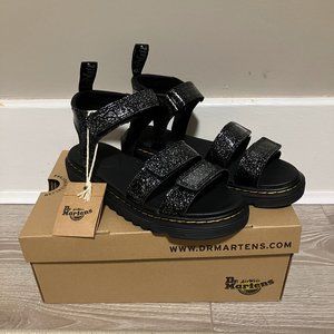 NWT Dr. Martens Youth Klaire Sandals Cosmic Glitter